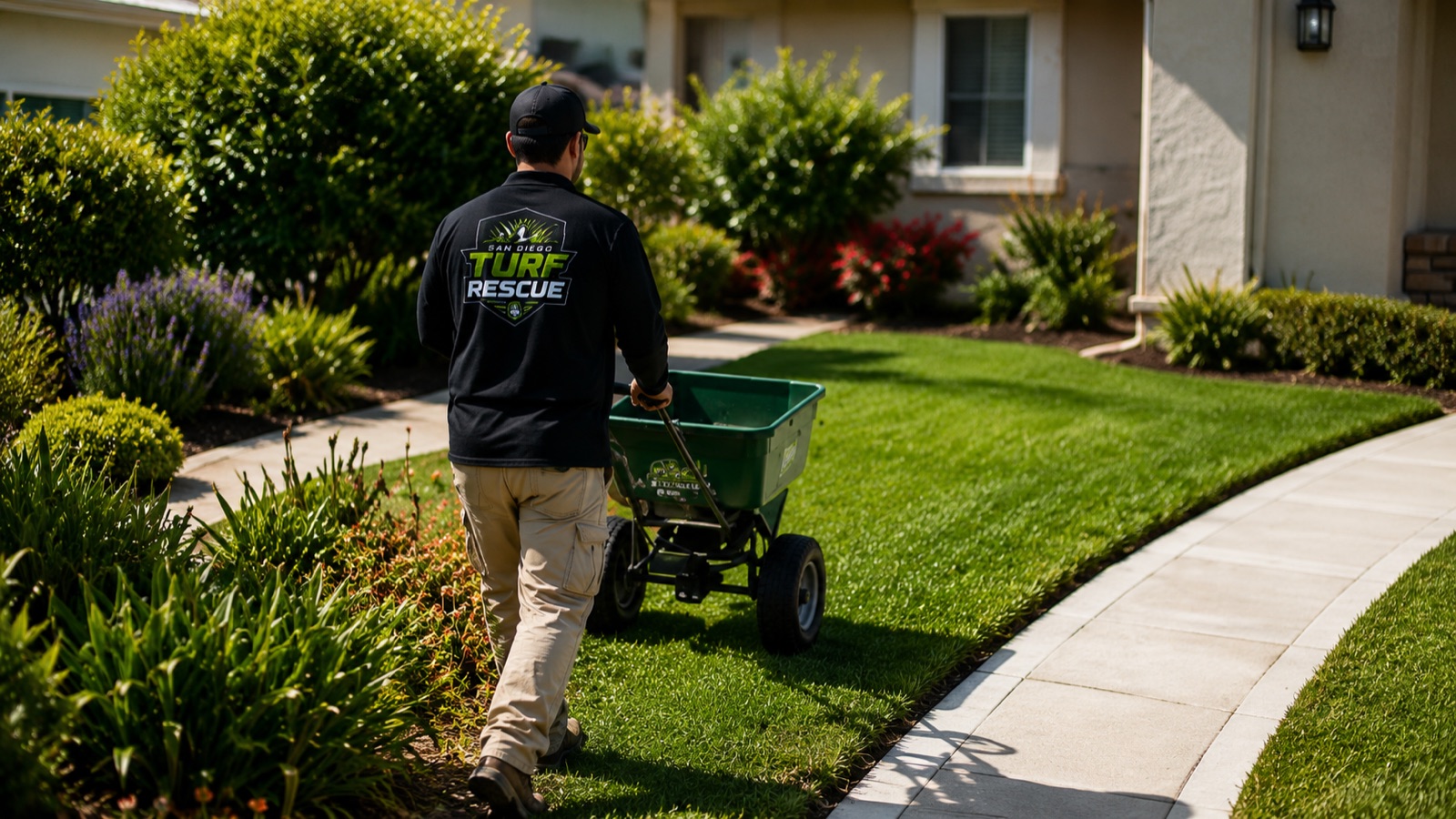 The San Diego Turf Rescue crew at work
